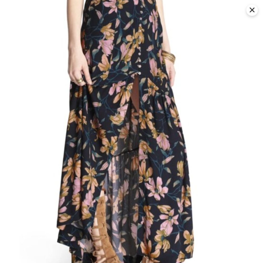 Free People Smooth Sailing Maxi Skirt Size 8 - Picture 3 of 3